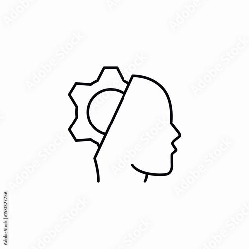 mind functioning icon sign vector