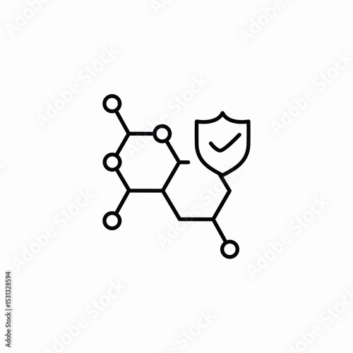 network compounds protection icon sign vector