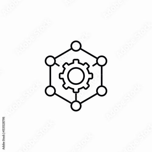 network settings icon sign vector