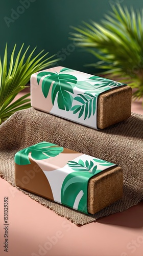 Tropical leaf decorative objects