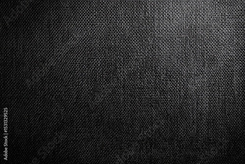 Close-up view of a dark gray textured fabric.  A subtle pattern of interwoven threads creates a  dense, slightly rough surface.  Light highlights some areas, emphasizing the material's texture