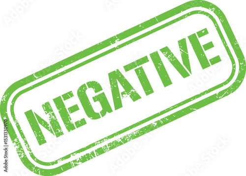 Negative stamp with grunge texture