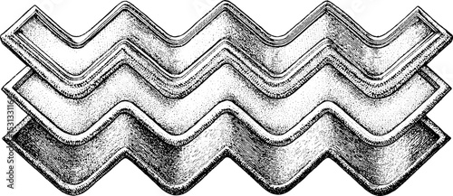 Geometric chevron and zigzag pattern design for artistic prints and crafts