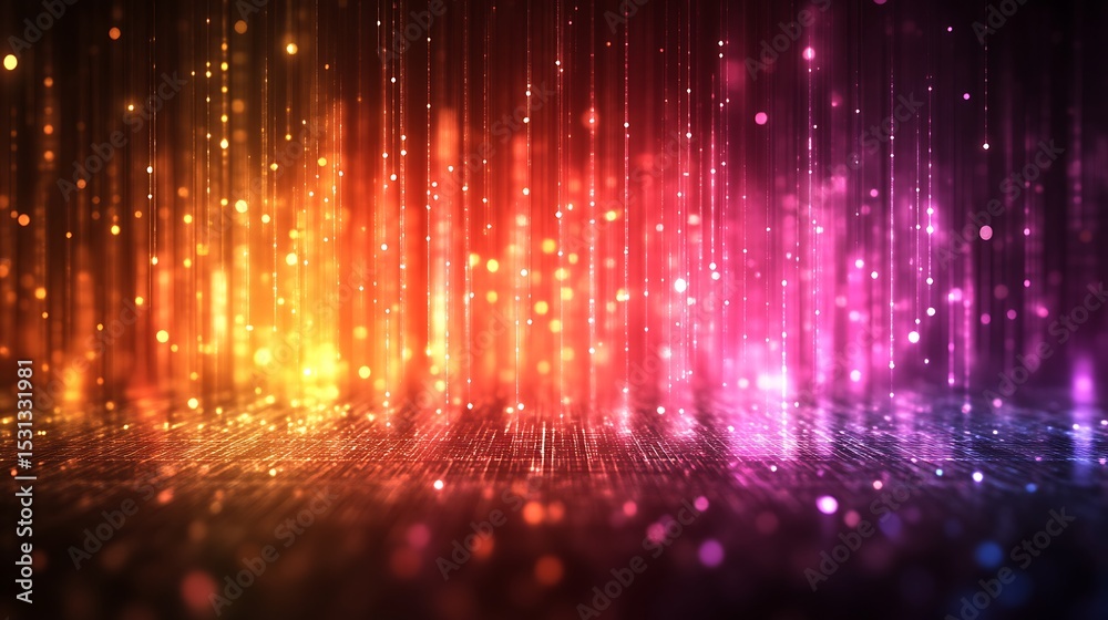 Obraz premium Abstract vibrant particle background