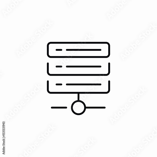 server stack icon sign vector