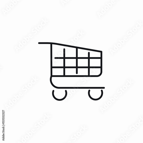 shopping cart online icon sign vector
