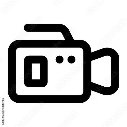 video camera icon for illustration