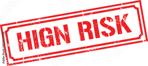 Grunge stamp hign risk