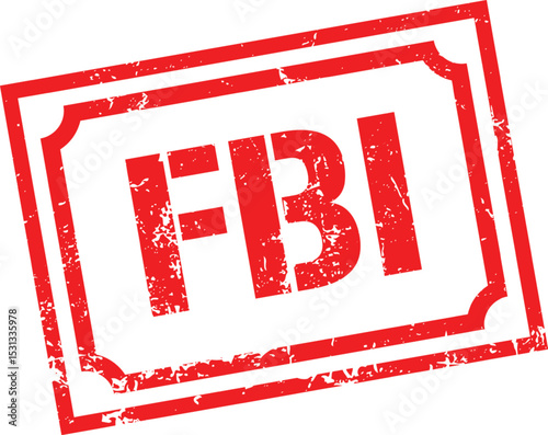 Grunge stamp fbi