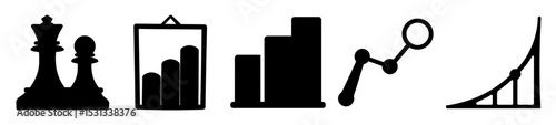 Strategic Growth A visual representation of business concepts and progression