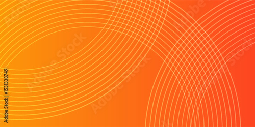 Abstract orange banner background. Graphic design banner pattern background template with dynamic curve shapes