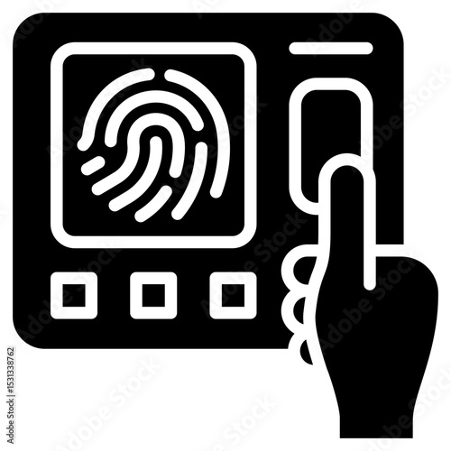 Fingerprint Scan Icon
