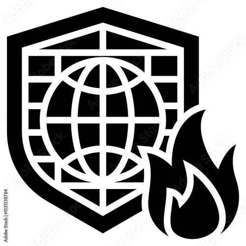 Network Firewall Icon