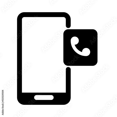 mobile phone with phonebook icon