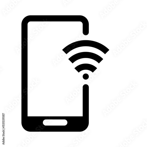 mobile phone with wifi icon