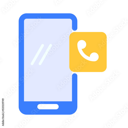 mobile phone with phonebook icon