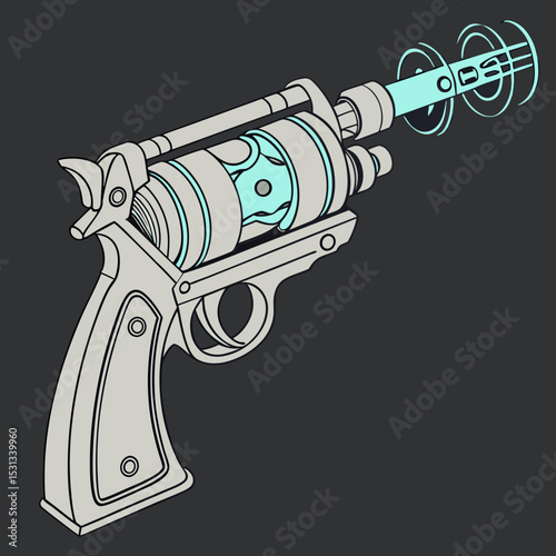 illustration of a gun