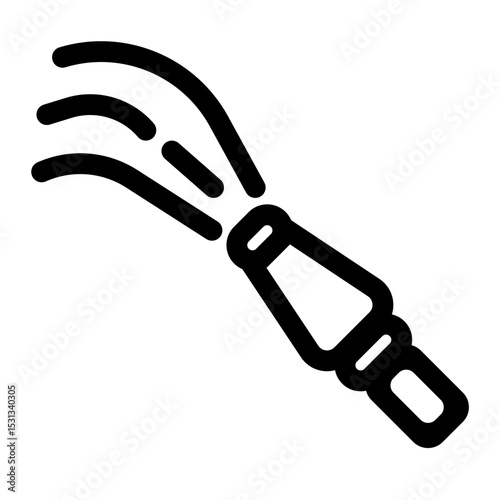 vector illustration of a hose
