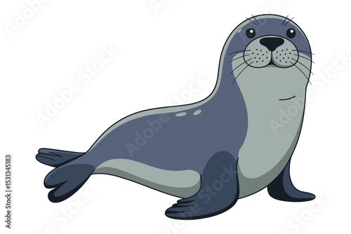 Seal silhouette vector art
