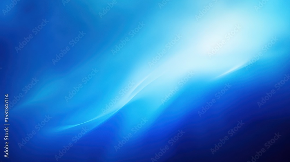 Fototapeta premium Abstract blue gradient background with a smooth and vibrant color transition, perfect for technology related designs, background, abstract