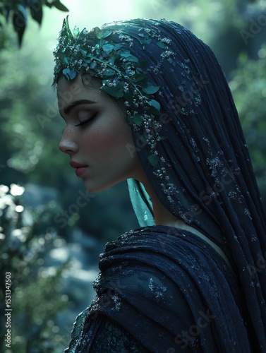 Azure Majesty in the Greenwood