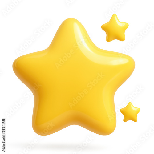 Shining Stars: A bright and cheerful depiction of stylized stars, emanating warmth and joy.