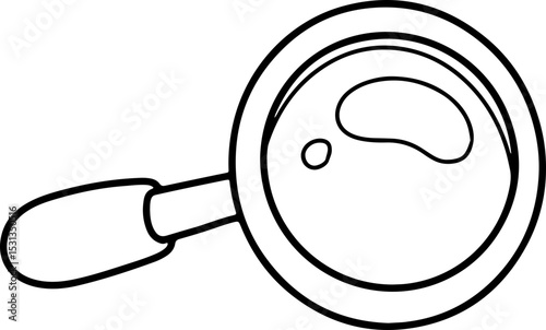 hand drawn magnifying