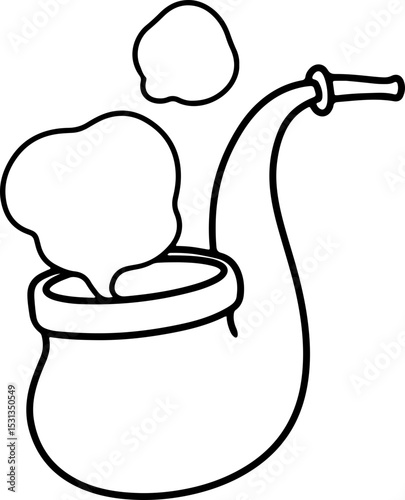 hand drawn pipe