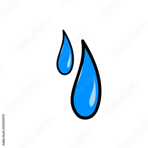 Hand Drawn Raindrops