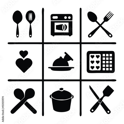 Kitchenware Vector Icons Collection 