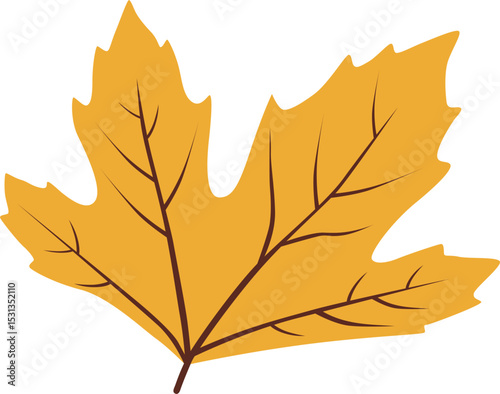 Flat Design Autumn Leaf Vector Pack – Mini Maple