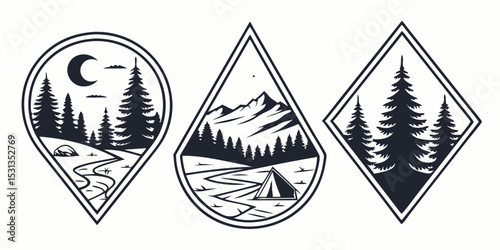 vector illustration of mountain