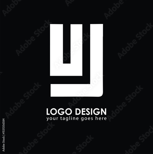 UJ UJ Logo Design, Creative Minimal Letter UJ UJ Monogram