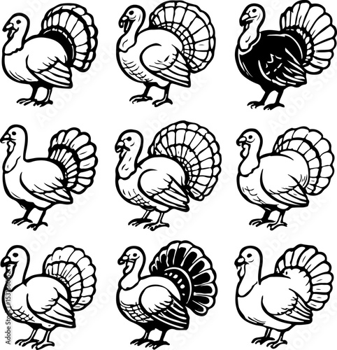 Set of turkeys.eps