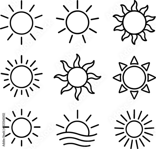 Set of sun.eps