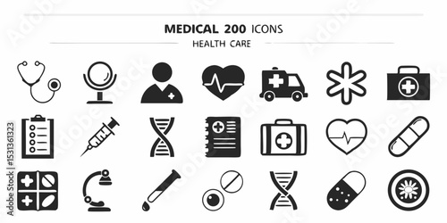 set of medical icons