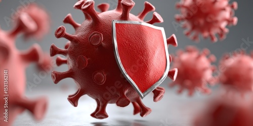 Virus Protection Shield Against Coronavirus Conceptual image