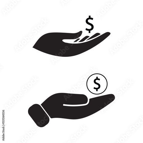Money Dollar Hand Icon