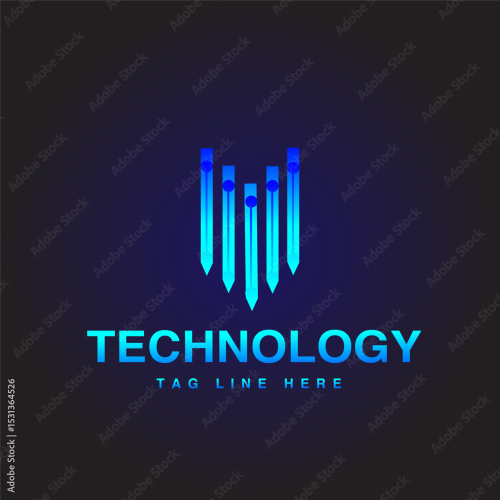 Abstract technology logo with vector file Abstract technology logo with vector file