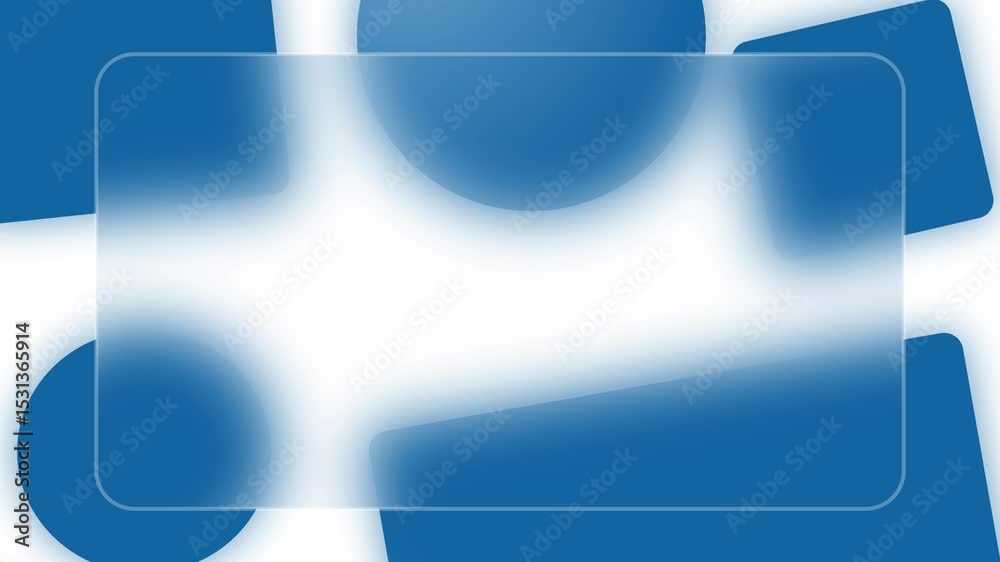 blue presentation background in white, modern animation, square and circle powerpoint templates, for education, banner business, 