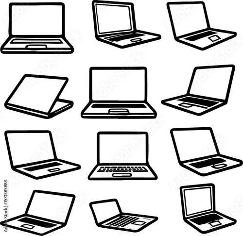 Set of laptop.eps