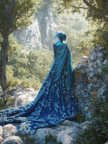 Azure Majesty in the Greenwood