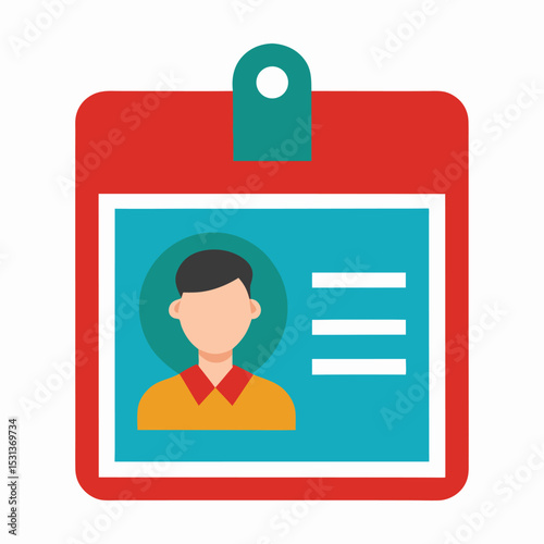 School id card or name badge template design