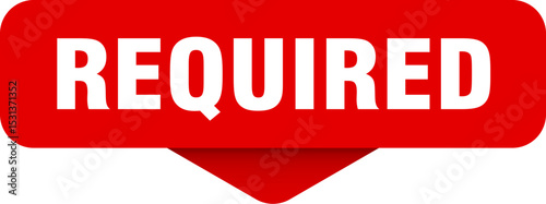 required sticker. required sign on transparent background