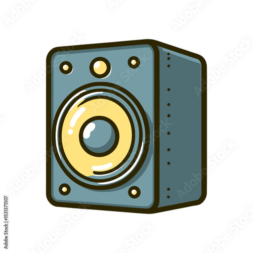 music speaker on the table vector illustration isolated