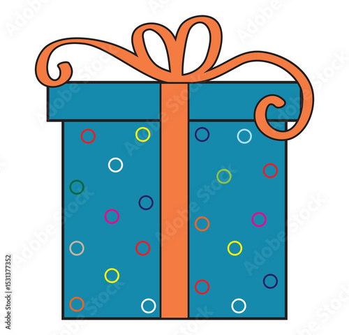 Gift Box Icon Set. A collection of simple cute colorful gift box icons with ribbon. Perfect for holiday designs, celebrations, and UI elements. High-quality vector illustration. Eps 10