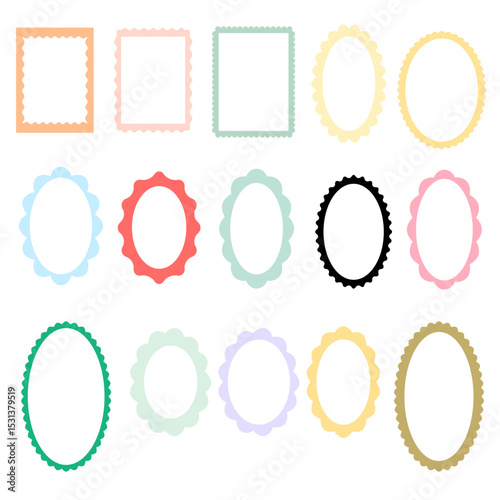 Illustration of colorful frames