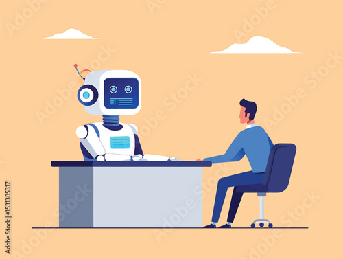 Human Resources Interview with AI Robot Future of Hiring