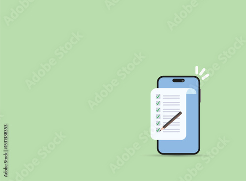 To do checklist on mobile phone
