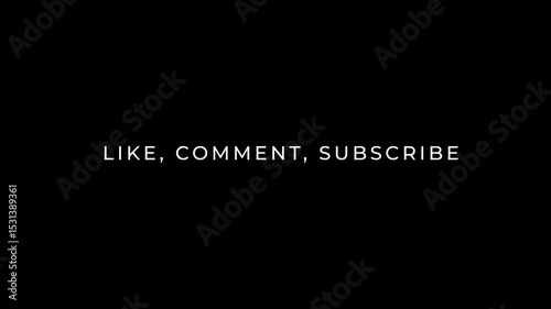 Like Comment Subscribe in Glitch effect Dark background